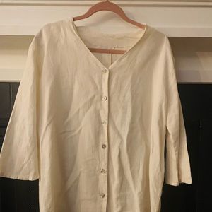 Bryn Walker Raw Silk Tunic, vintage. Fits medium, or large.